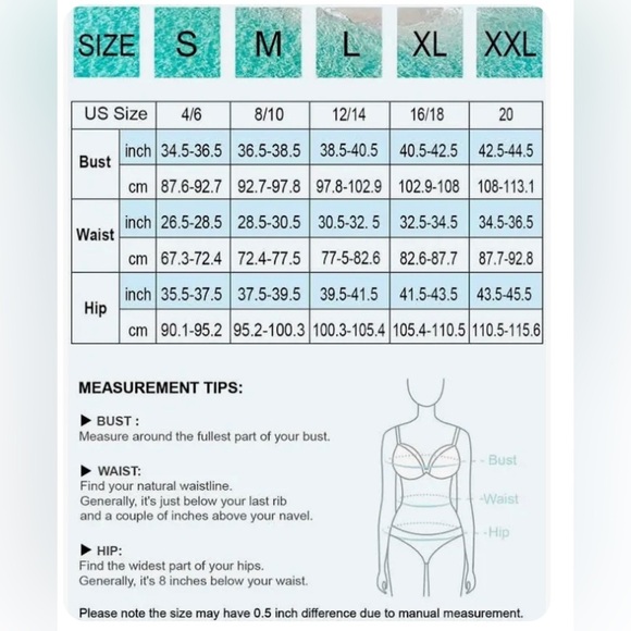 Halcurt Women's Navy Floral Long Sleeve Swimsuit # A2 - Picture 16 of 16